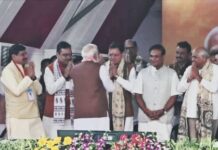 मुख्यमंत्री धामी पटना में नवनिर्वाचित सरकार के शपथ ग्रहण समारोह में हुए सम्मिलित … पीएम मोदी समेत देशभर से पहुंचे विभिन्न राज्यों के गणमान्य नेताओं से शिष्टाचार भेंट की